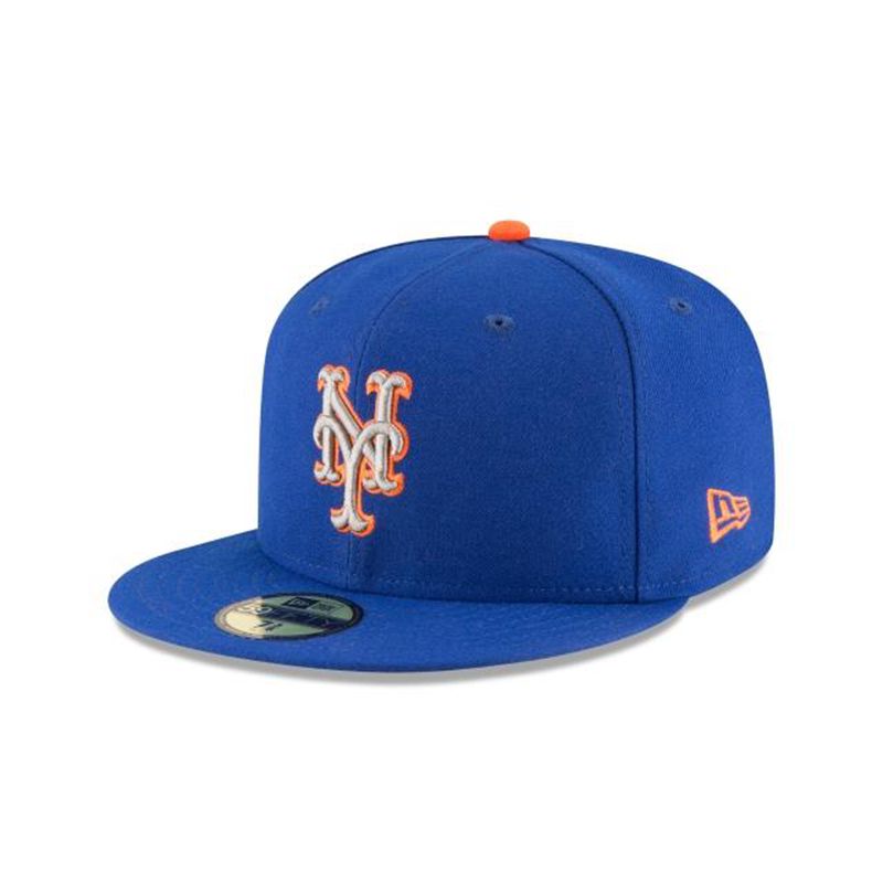 MLB New York Mets Authentic Collection Alt 2 59Fifty Fitted (ZQA6058) - Blue New Era Caps